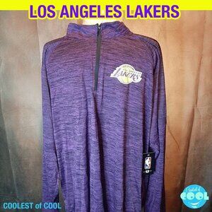 Los Angeles Lakers shirt mens 2xl long sleeve purple NBA team logo new with tags
